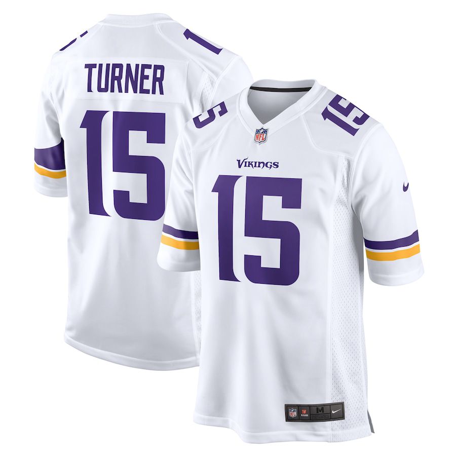 Men Minnesota Vikings #15 Dallas Turner Nike White Game NFL Jersey->minnesota vikings->NFL Jersey